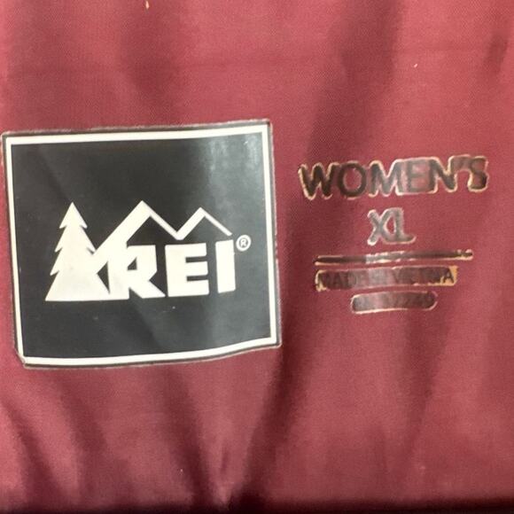 REI Women's Plus Size  Down Puffer Vest Red Orange Size XL Fall Winter Gorpcore - Picture 7 of 9